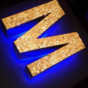 حرف استیل ساین تبلیغاتی